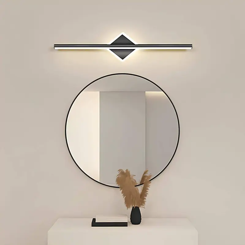 XLumina moderne led wandlampe rund vierkant schwarz gold wohnzimmer schlafzimmer badezimmer