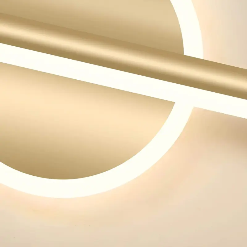 XLumina moderne led wandlampe rund vierkant schwarz gold wohnzimmer schlafzimmer badezimmer