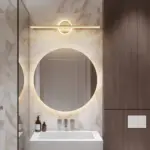 XLumina moderne led wandlampe rund vierkant schwarz gold wohnzimmer schlafzimmer badezimmer