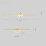 XLumina moderne led wandlampe rund vierkant schwarz gold wohnzimmer schlafzimmer badezimmer