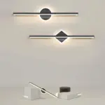 XLumina moderne led wandlampe rund vierkant schwarz gold wohnzimmer schlafzimmer badezimmer