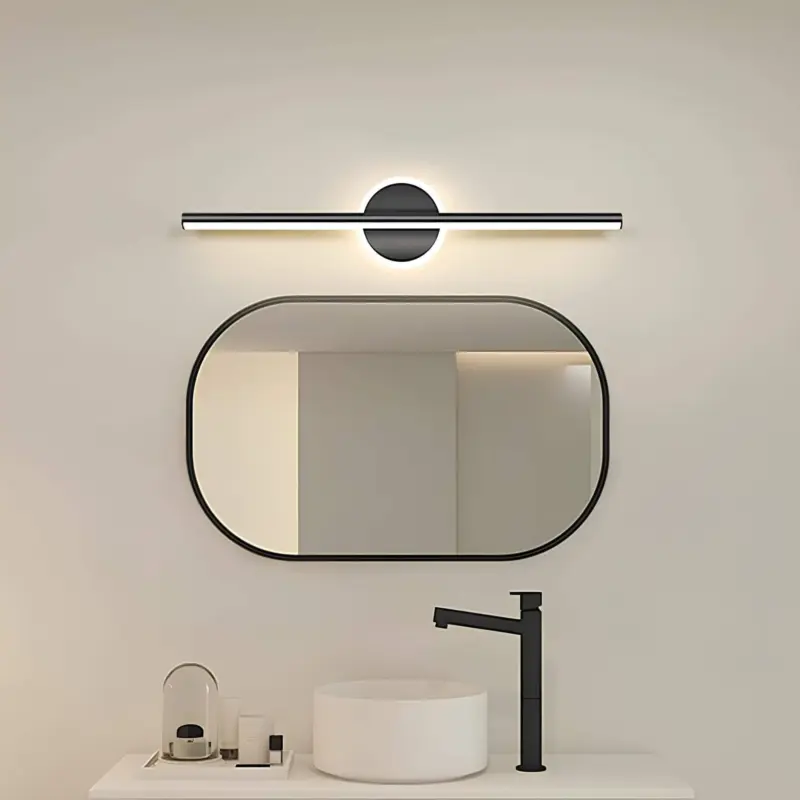 XLumina moderne led wandlampe rund vierkant schwarz gold wohnzimmer schlafzimmer badezimmer
