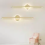 XLumina moderne led wandlampe rund vierkant schwarz gold wohnzimmer schlafzimmer badezimmer