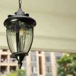 XLumina retro haengelampe klassisches design e27 metall glas schwarz weiss messing