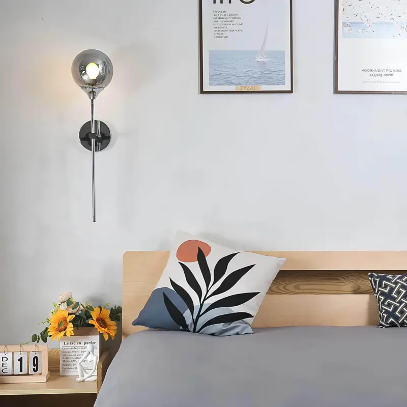 XLumina skandinavische glas wandlampe modern minimalistisch wohnzimmer schlafzimmer wohnambiente