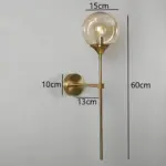 XLumina skandinavische glas wandlampe modern minimalistisch wohnzimmer schlafzimmer wohnambiente