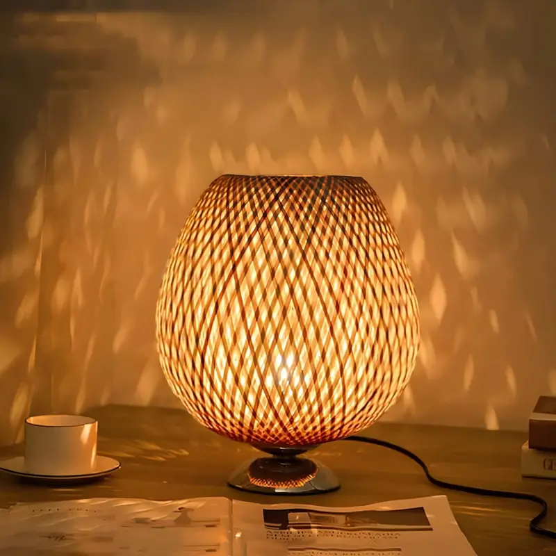 XLumina vintage bambus tischlampe natur handgefertigt e27 modern wohnzimmer 1 451a8e71 20a1 4d47 853a 57af0e6ae33a