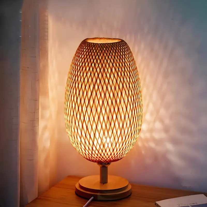 XLumina vintage bambus tischlampe natur handgefertigt e27 modern wohnzimmer 6 fd2a94c8 022a 4e0b 92eb 4556fb95e7af