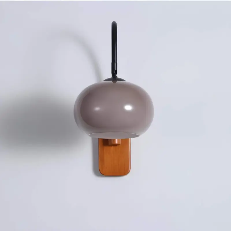 Xlumina drehbare bauhaus wandleuchte kaki glas elegant flexibel modern2