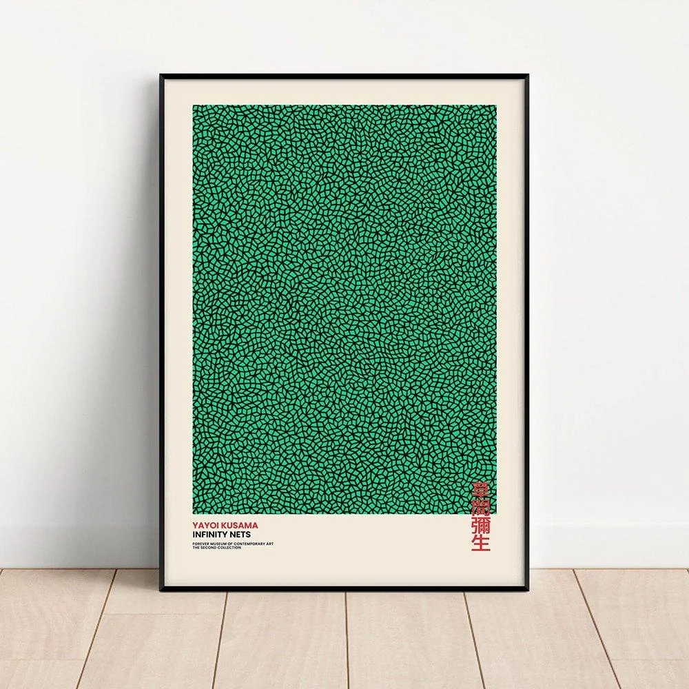 Yayoi Kusama Abstract Line Dots Canvas Poster 353808