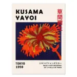 Yayoi kusama museum abstract art poster