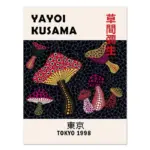 Yayoi kusama museum abstract art poster