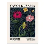 Yayoi kusama museum abstract art poster