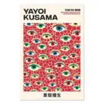 Yayoi kusama museum abstract art poster