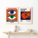 Yayoi kusama museum abstract art poster