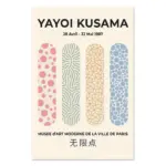 Yayoi kusama museum abstract art poster