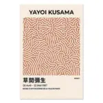 Yayoi kusama museum abstract art poster