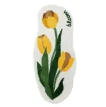 Yellow tulips rug patchandbagel