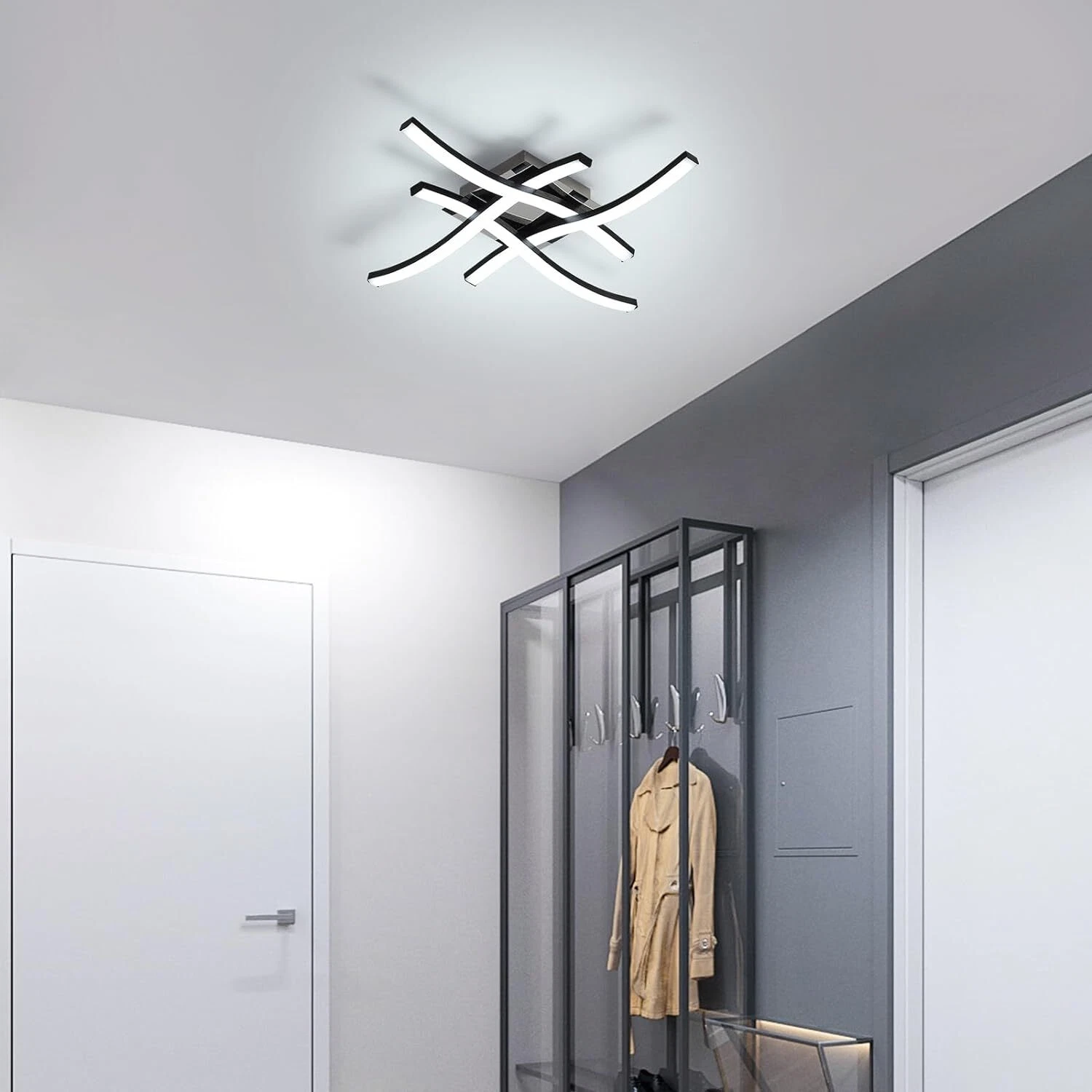 Dimmable 4 wave ceiling lights (6)
