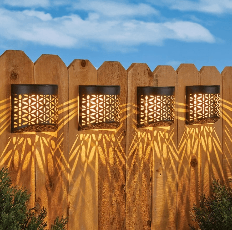 4x Super Bright Solar Powered Door Fence Wall Lights Led Outdoor Garden Lamp (7)