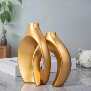 1pc Resin Vase Suitable For Home, Parties, And Floral Restaurant Decorations