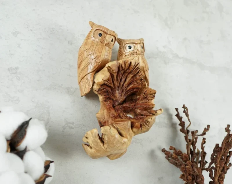 Hanging Wooden Owl Couple 4.webp