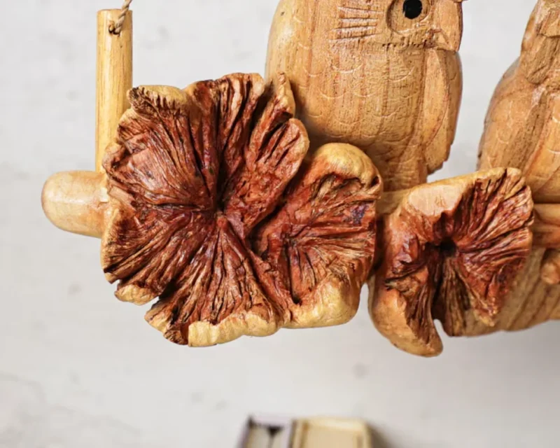 Hanging Wooden Owl Wood Carving 6.webp