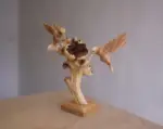 Wooden Hummingbird Couple Sculpture 6.webp